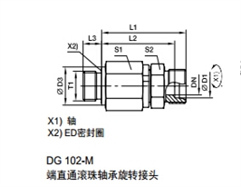 DG-M 公制外螺紋滾珠軸承旋轉(zhuǎn)接頭、parker球閥、PARKER接頭