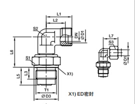 DVWE-R 90°滑動(dòng)軸承旋轉(zhuǎn)接頭、PARKER接頭、PARKER卡套接頭