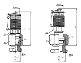 VKA3 壓力表連接測試點接頭 - 連接螺紋M16x2、parker球閥、PARKER接頭