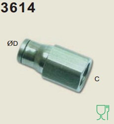 legris樂(lè)可利內(nèi)螺紋直接頭3614 legris接頭 legris閥門