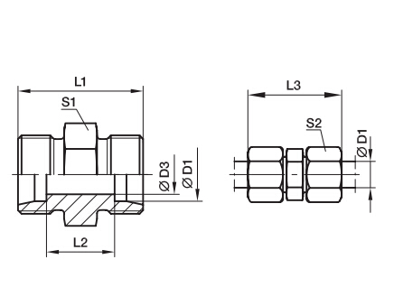 G 直通接頭、PARKER卡套接頭、PARKER接頭