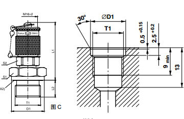 測(cè)壓接頭 EMA3 外螺紋測(cè)試點(diǎn)接頭 - 連接螺紋M16x2、PARKER卡套接頭、PARKER接頭