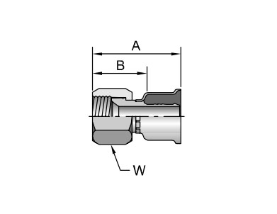 Parker膠管派克膠管接頭26系列16826JIC37? SAE 45? 雙錐 內(nèi)螺紋 直接頭、PARKER接頭、PARKER卡套接頭